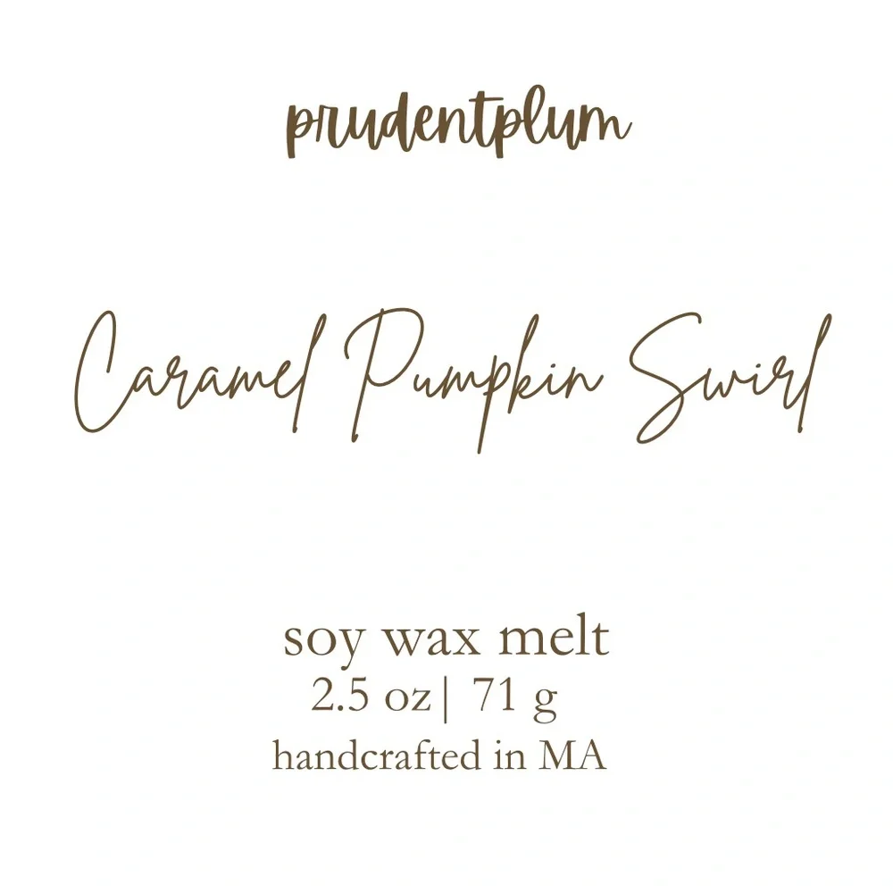 Caramel Pumpkin Swirl  Soy Wax Melt  2.5 oz | Melts For Wax Warmer Clamshell